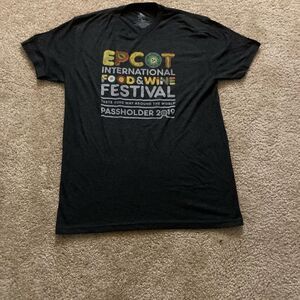 Mens Epcot International Food & Wine Festival Disney Tee Size Large